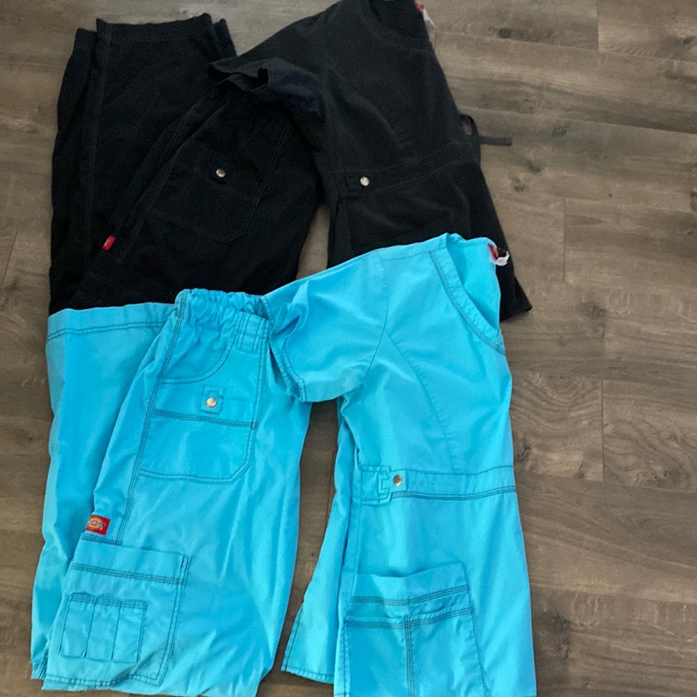 Bundle of dickies scrubs size large tall.